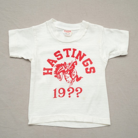 Other - Vintage 60s Champion Knitwear Running Man Hastings 19?? Horse Baby T Shirt
